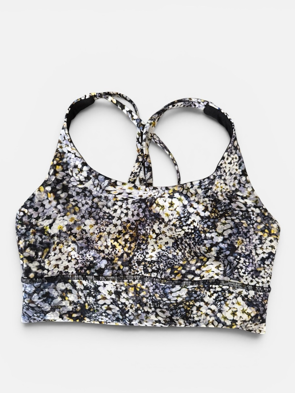 Lululemon athletic Floral Print Strappy Sports Bra - size 6